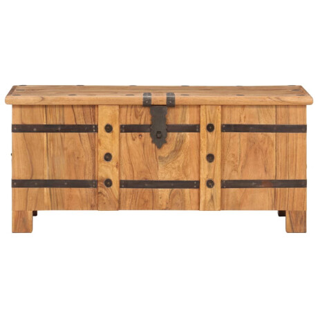 vidaXL Opbergkist 90x40x40 cm massief acaciahout afbeelding3 - 1
