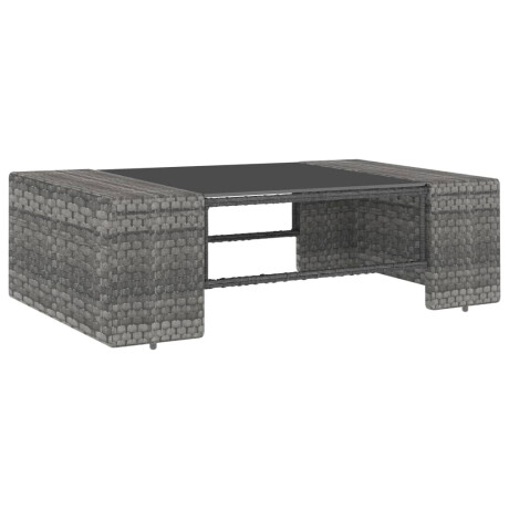 vidaXL 5-delige Loungeset poly rattan grijs afbeelding3 - 1