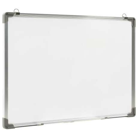 vidaXL Whiteboard magnetisch 70x50 cm staal wit afbeelding3 - 1