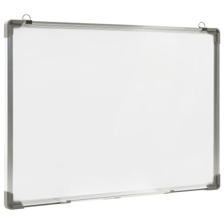 vidaXL Whiteboard magnetisch 90x60 cm staal wit afbeelding3 - 1