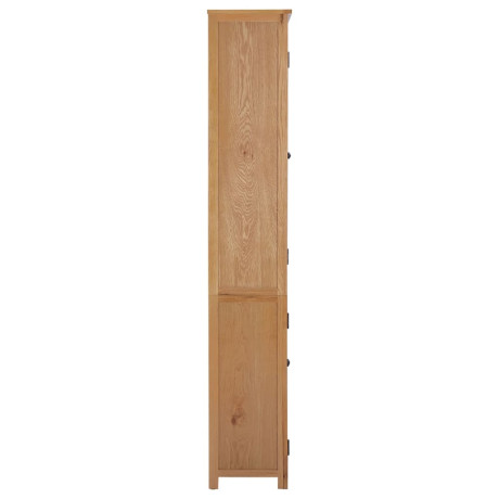 vidaXL Boekenkast met 2 deuren 90x30x200 cm massief eikenhout afbeelding3 - 1