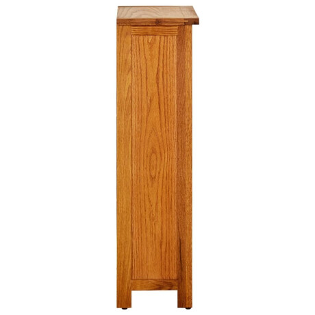 vidaXL Boekenkast 45x22,5x82 cm massief eikenhout afbeelding3 - 1