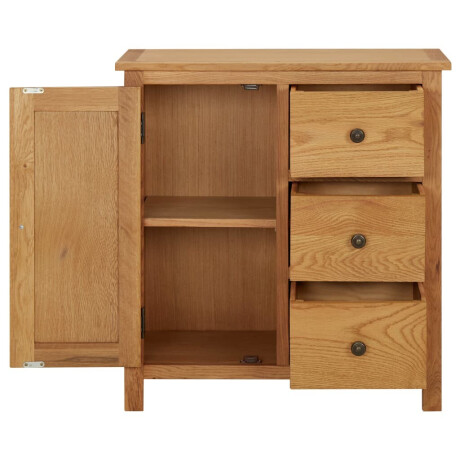 vidaXL Kast 70x35x75 cm massief eikenhout afbeelding3 - 1