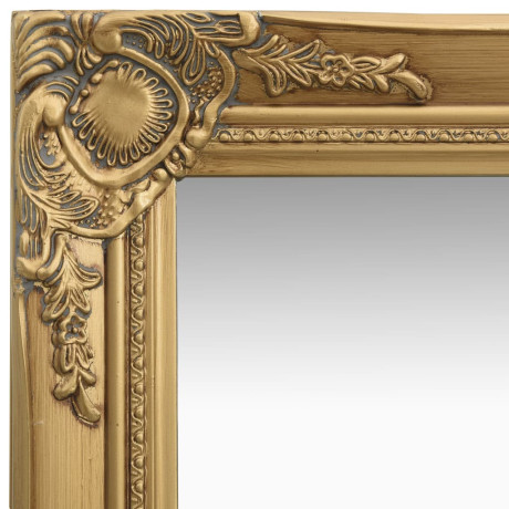 vidaXL Wandspiegel barok stijl 40x40 cm goudkleurig afbeelding3 - 1