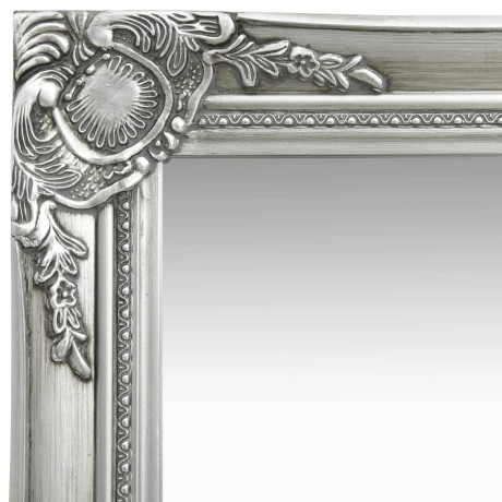 vidaXL Wandspiegel barok stijl 40x40 cm zilverkleurig afbeelding3 - 1