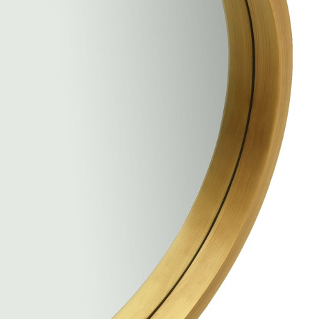 vidaXL Wandspiegel met band 40 cm goudkleurig afbeelding3 - 1