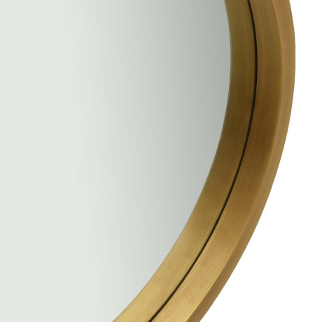 vidaXL Wandspiegel met band 50 cm goudkleurig afbeelding3 - 1