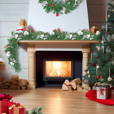 vidaXL Kerstslinger met LED-lampjes 2,7 m PVC groen afbeelding3 - 1