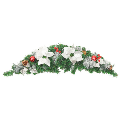 vidaXL Kerstboog met LED-lampjes 90 cm PVC groen afbeelding3 - 1
