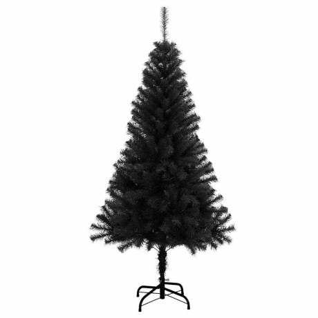vidaXL Kunstkerstboom met standaard 150 cm PVC zwart afbeelding3 - 1