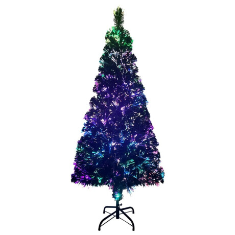 vidaXL Kunstkerstboom met standaard 210 cm glasvezel groen afbeelding3 - 1