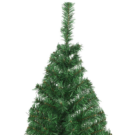 vidaXL Kunstkerstboom met dikke takken 210 cm PVC groen afbeelding3 - 1