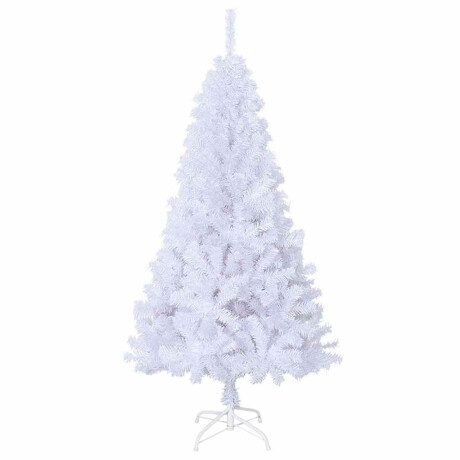 vidaXL Kunstkerstboom met dikke takken 150 cm PVC wit afbeelding3 - 1