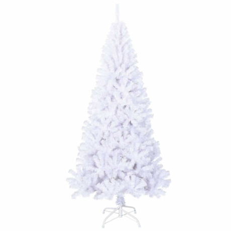 vidaXL Kunstkerstboom met dikke takken 180 cm PVC wit afbeelding3 - 1