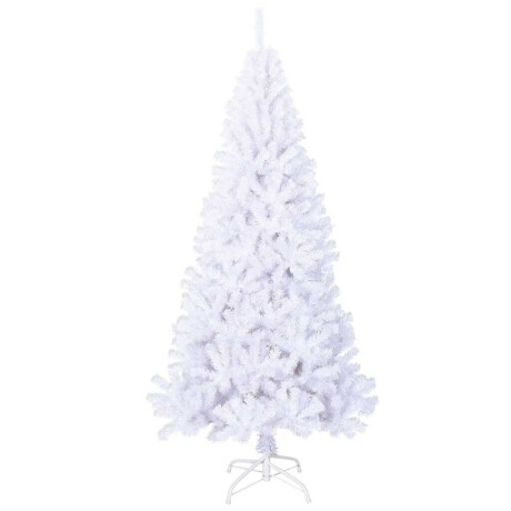 vidaXL Kunstkerstboom met dikke takken 210 cm PVC wit afbeelding3 - 1