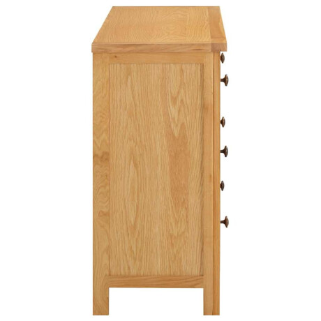 vidaXL Ladekast 105x33,5x73 cm massief eikenhout afbeelding3 - 1