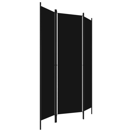 vidaXL Kamerscherm met 3 panelen 150x180 cm zwart afbeelding3 - 1