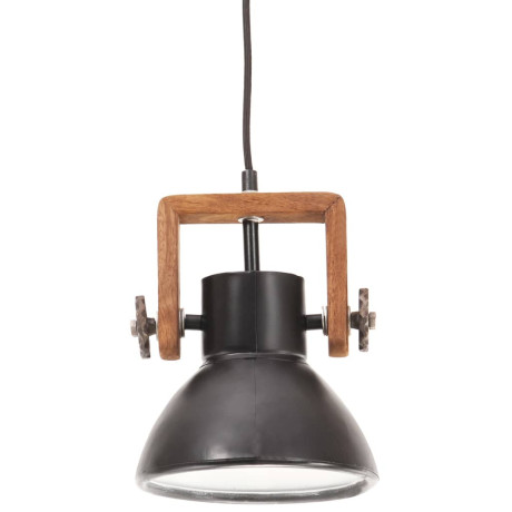 vidaXL Hanglamp industrieel rond 25 W E27 19 cm zwart afbeelding3 - 1