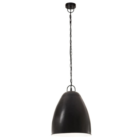 vidaXL Hanglamp industrieel rond 25 W E27 32 cm zwart afbeelding3 - 1