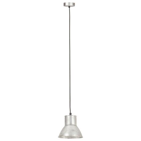 vidaXL Hanglamp rond 25 W E27 17 cm zilverkleurig afbeelding3 - 1