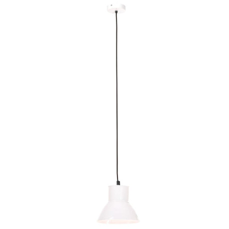 vidaXL Hanglamp rond 25 W E27 48 cm wit afbeelding3 - 1