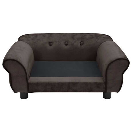 vidaXL Hondenbank 72x45x30 cm pluche bruin afbeelding3 - 1