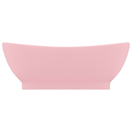 vidaXL Wastafel met overloop ovaal 58,5x39 cm keramiek matroze afbeelding3 - 1