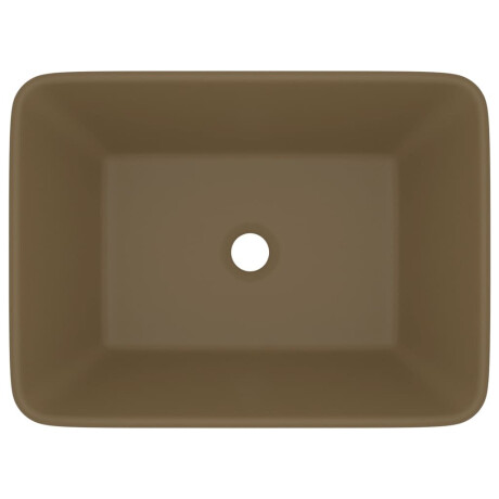 vidaXL Wastafel 41x30x12 cm keramiek matcrème afbeelding3 - 1