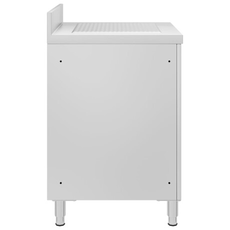 vidaXL Keukenkast met afdruipplaat commercieel roestvrij staal afbeelding3 - 1