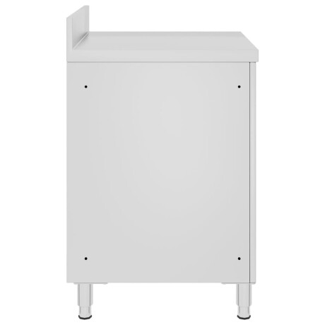 vidaXL Werktafel met kast commercieel 60x60x96 cm roestvrij staal afbeelding3 - 1