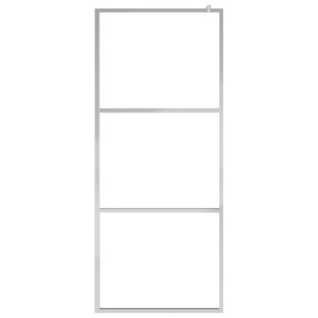 vidaXL Inloopdouchewand mat 80x195 cm ESG-glas afbeelding3 - 1