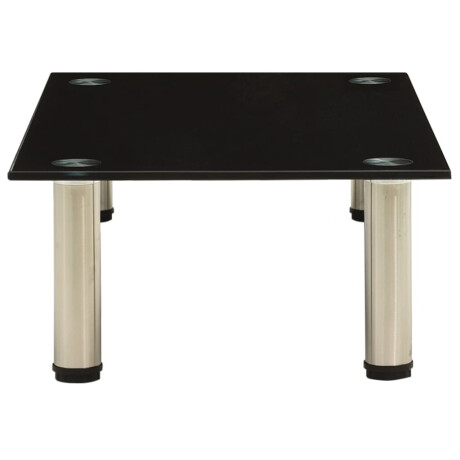 vidaXL Tv-meubel 60x35x17 cm gehard glas zwart afbeelding3 - 1