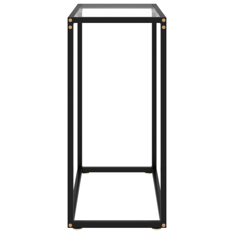 vidaXL Wandtafel 60x35x75 cm gehard glas transparant afbeelding3 - 1