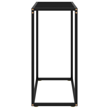 vidaXL Wandtafel 60x35x75 cm gehard glas zwart afbeelding3 - 1