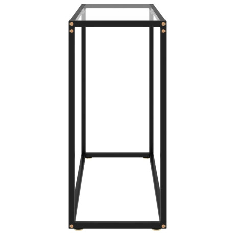 vidaXL Wandtafel 80x35x75 cm gehard glas transparant afbeelding3 - 1