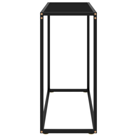 vidaXL Wandtafel 80x35x75 cm gehard glas zwart afbeelding3 - 1