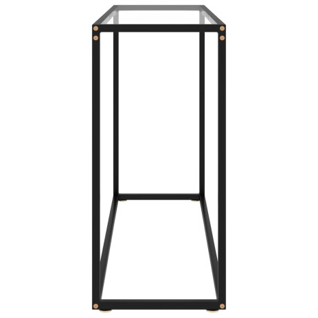 vidaXL Wandtafel 100x35x75 cm gehard glas transparant afbeelding3 - 1