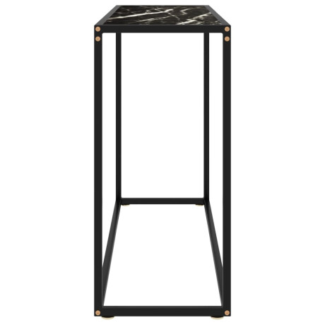 vidaXL Wandtafel 100x35x75 cm gehard glas zwart afbeelding3 - 1
