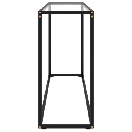 vidaXL Wandtafel 120x35x75 cm gehard glas transparant afbeelding3 - 1