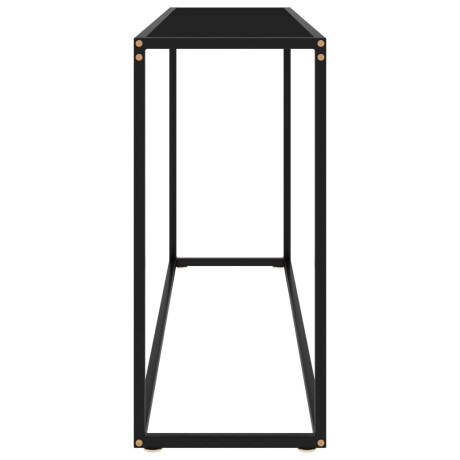 vidaXL Wandtafel 120x35x75 cm gehard glas zwart afbeelding3 - 1