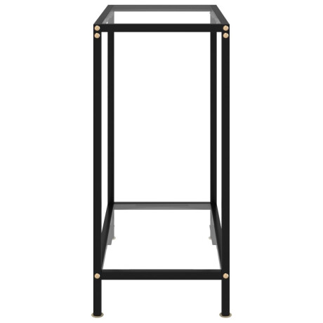 vidaXL Wandtafel 60x35x75 cm gehard glas transparant afbeelding3 - 1