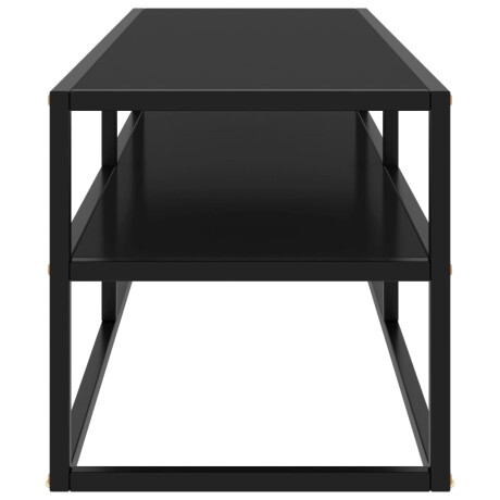 vidaXL Tv-meubel met zwart glas 120x40x40 cm zwart afbeelding3 - 1