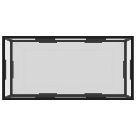 vidaXL Salontafel 100x50x35 cm gehard glas transparant afbeelding3 - 1