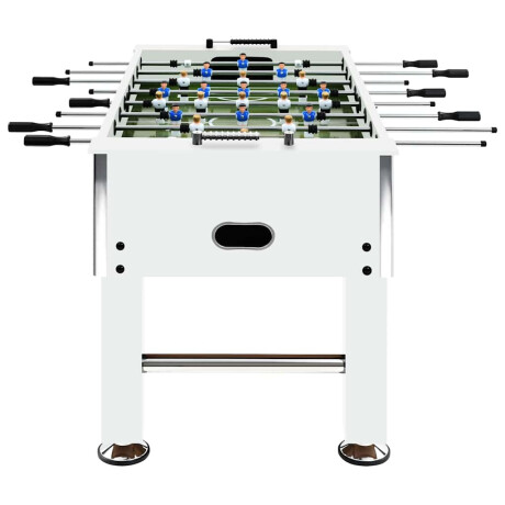 vidaXL Voetbaltafel 60 kg 140x74,5x87,5 cm staal wit afbeelding3 - 1