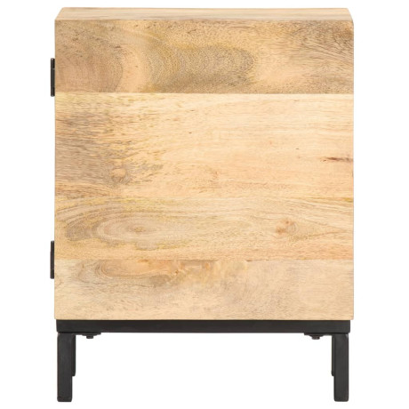 vidaXL Nachtkastje 40x30x51 cm massief mangohout afbeelding3 - 1