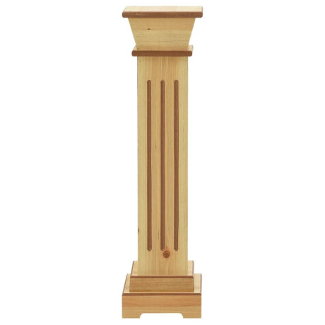 vidaXL Plantenstandaard klassieke zuil vierkant 17x17x66 cm MDF hout afbeelding3 - 1