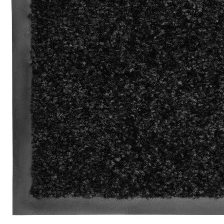 vidaXL Deurmat wasbaar 40x60 cm zwart afbeelding3 - 1