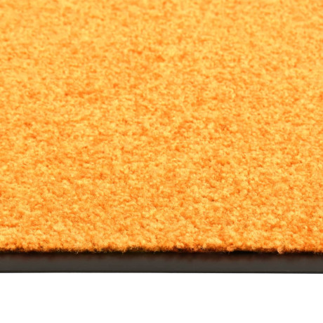 vidaXL Deurmat wasbaar 90x120 cm oranje afbeelding3 - 1