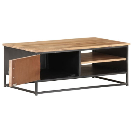 vidaXL Salontafel 90x50x35 cm massief acaciahout afbeelding3 - 1