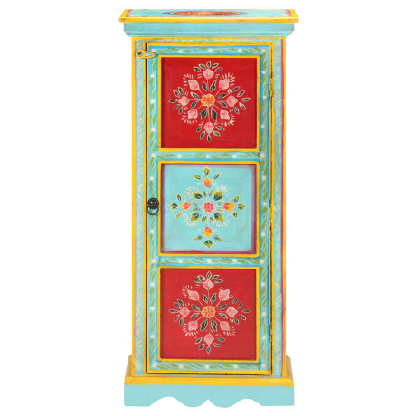 vidaXL Hoge kast handgeschilderd 40x30x90 cm massief mangohout afbeelding3 - 1